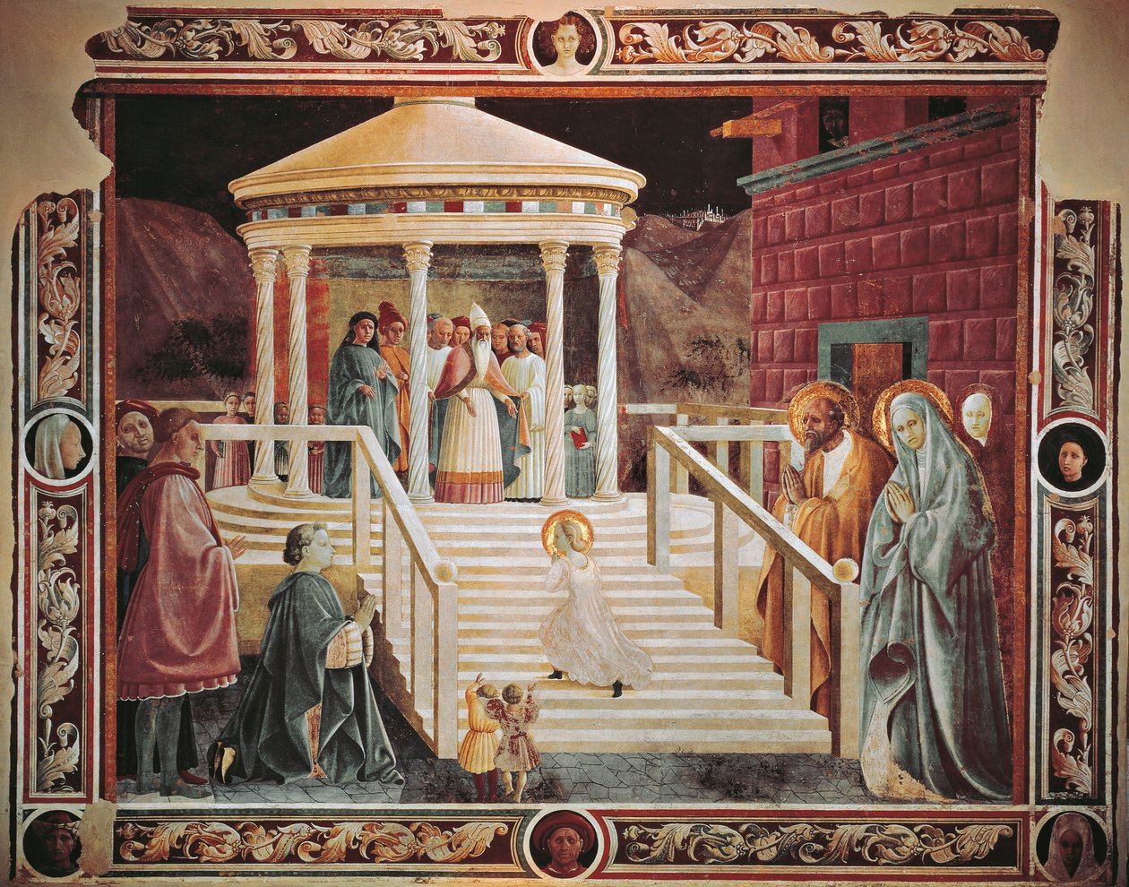 Presentatie van Maria in de tempel, door Paolo Uccello, Kathedraal van Prato door Paolo Uccello