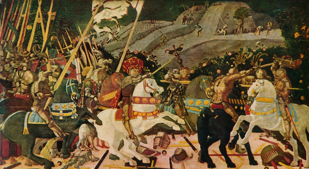 De Slag bij San Romano, ca. 1438 door Paolo Uccello
