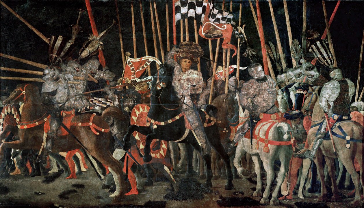 De slag om San Romano ... door Paolo Uccello