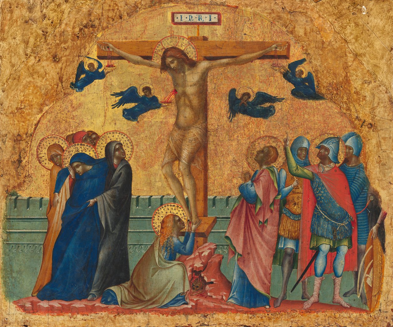 De Kruisiging, ca. 1340-1345 door Paolo Veneziano