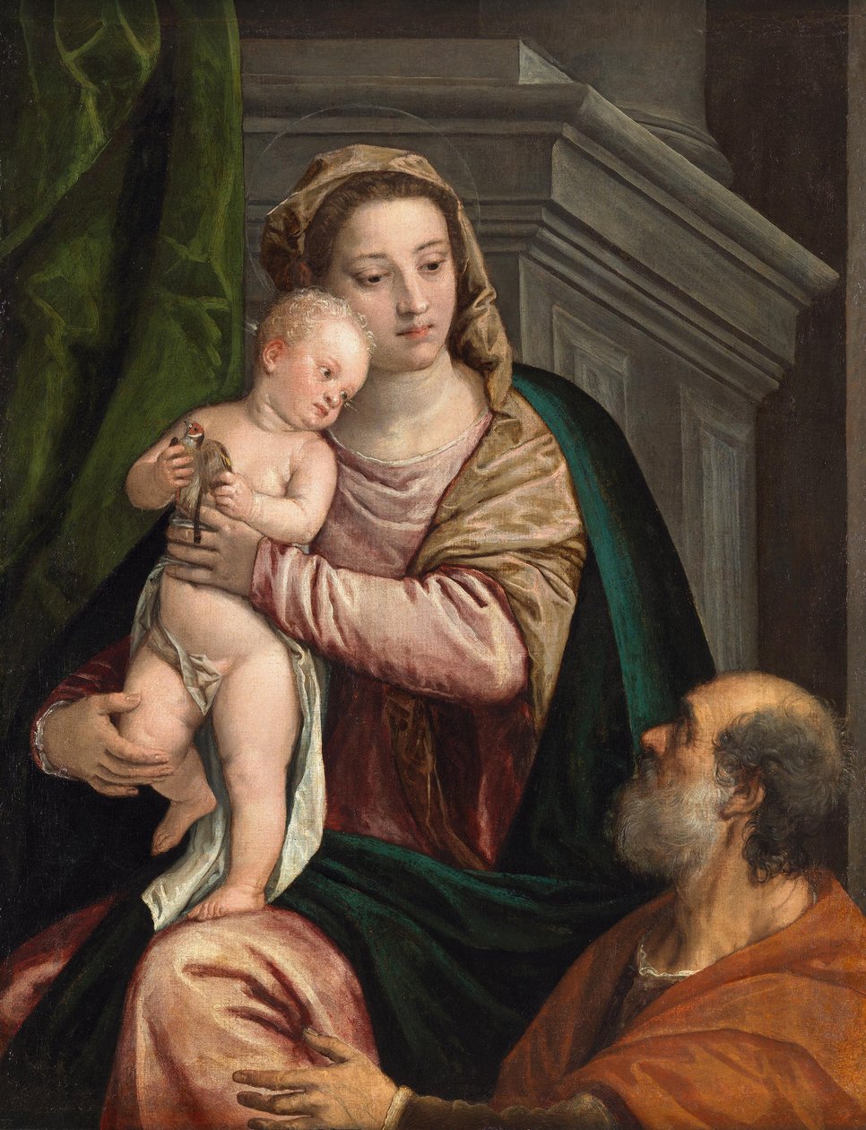 De Heilige Familie door Paolo Veronese