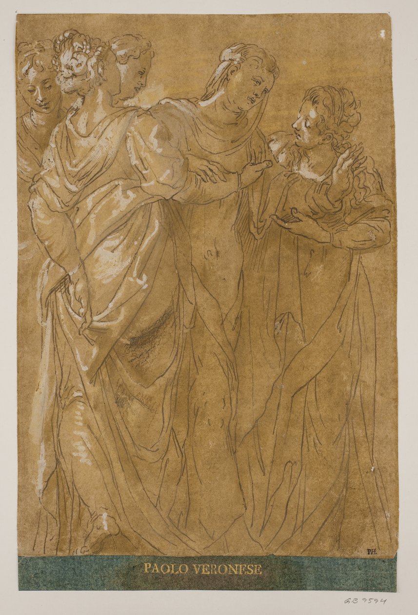 Vijf vrouwen door Paolo Veronese