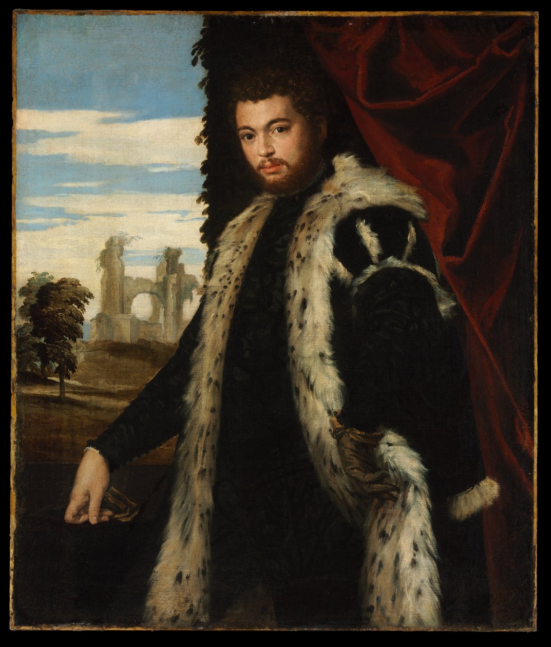 Portret van een man  door Paolo Veronese