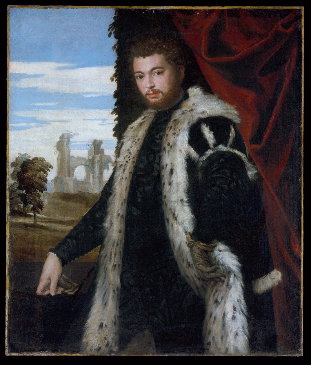Portret van een man door Paolo Veronese