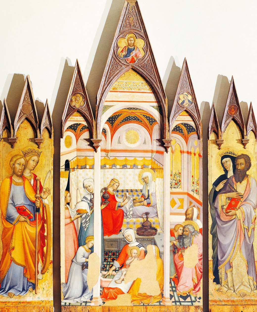 Altaarstuk van Geboorte van de Maagd door Paolo di Giovanni Fei (circa 1345-circa 1411) door Paolo di Giovanni Fei