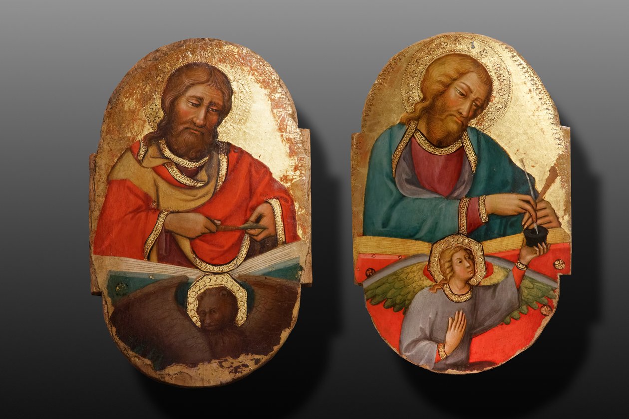 St. Marcus en St. Petrus door Paolo di Giovanni Fei