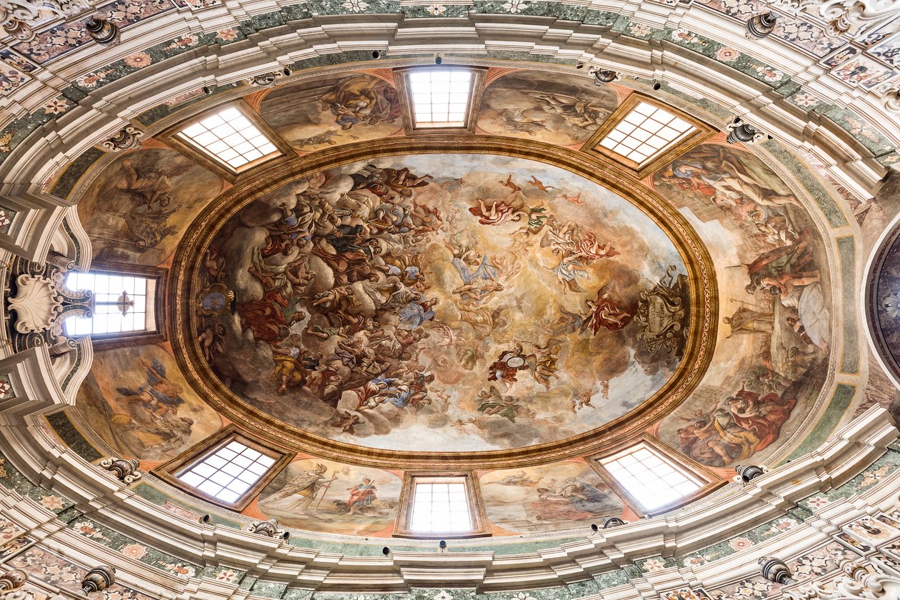 Kathedraal van San Cataldo, Kapel van San Cataldo, gewelf met fresco