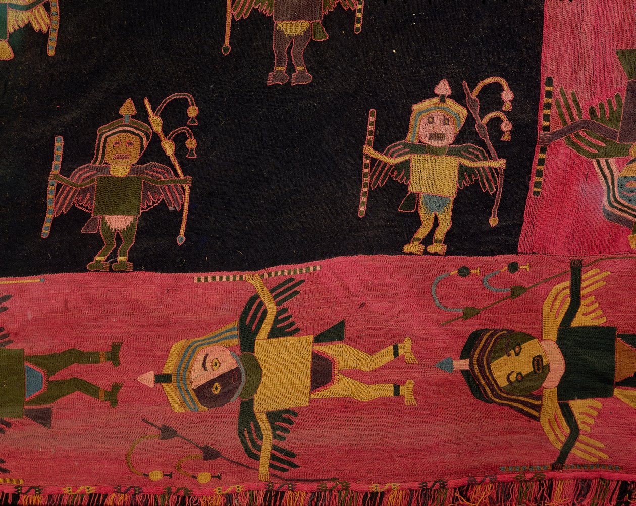 Wollen stof door Paracas Culture