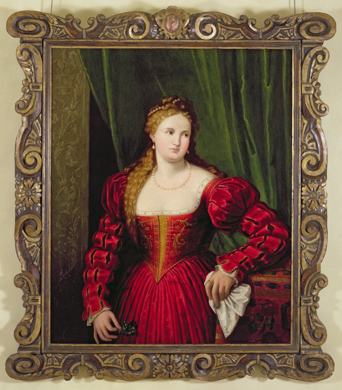 Portret van Violante, dochter van Palma Vecchio, 1530-35 door Paris Bordone