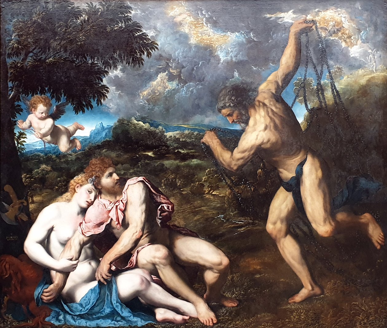 Mars en Venus, verrast door Vulcan Mars en Venus, verrast door Vulcan door Paris Bordone