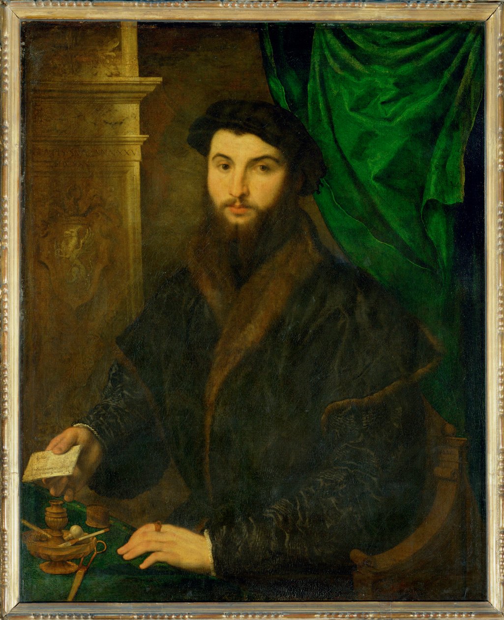 Stahel of Stachel, Thomas, koopman van Augsburg, gedocumenteerd ... door Paris Bordone