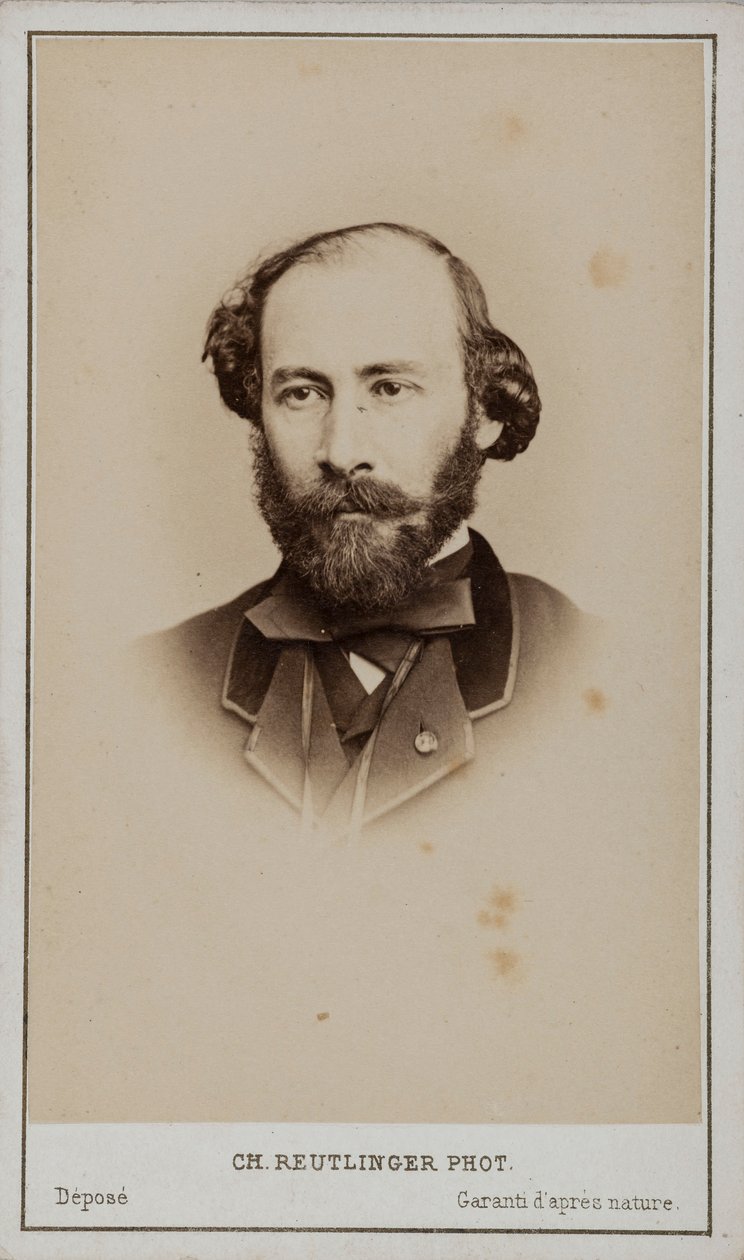Portret van Octave Feuillet 1821-1890 door Paris . Photo studio Reutlinger