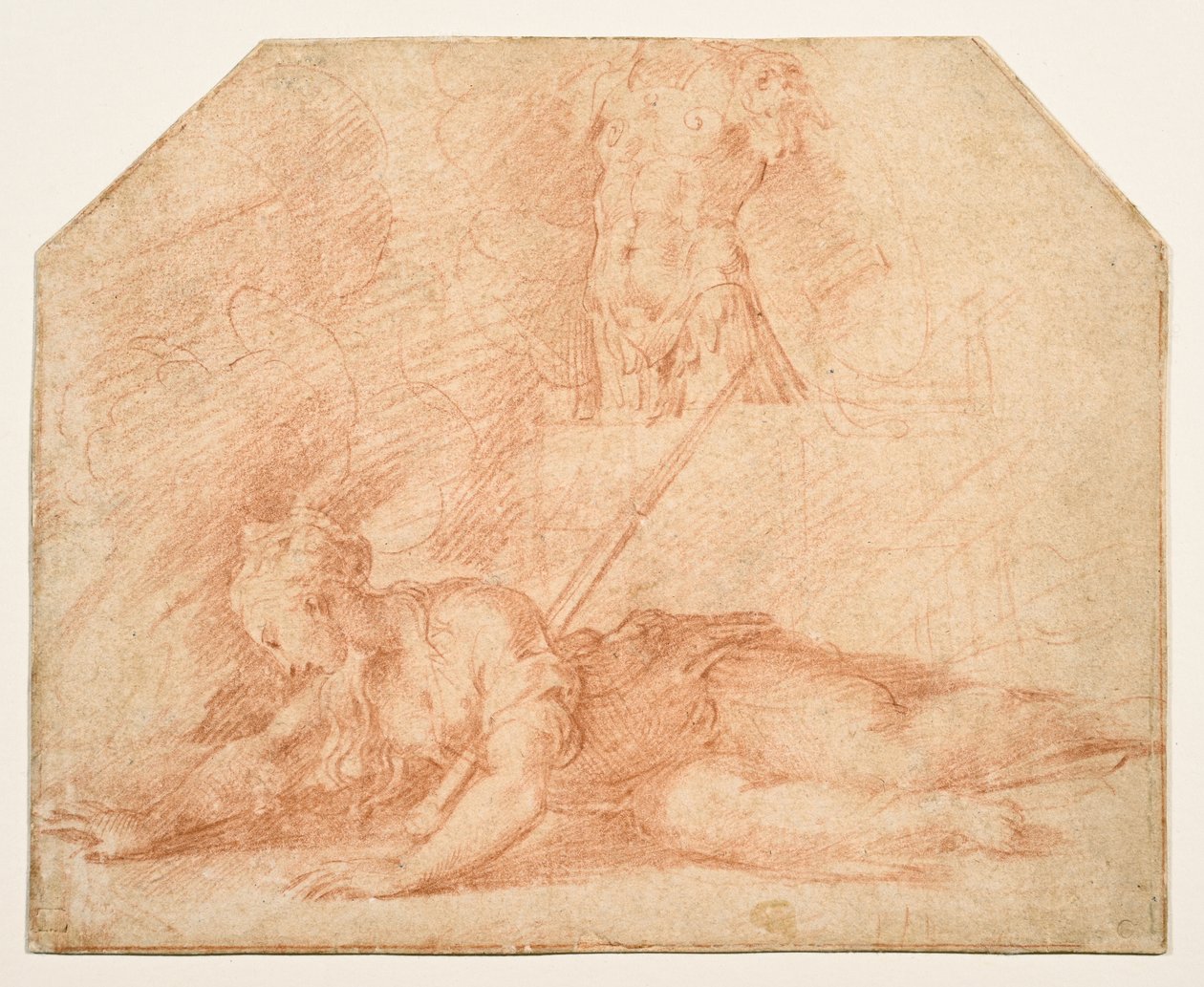 De dood van Dido door Parmigianino
