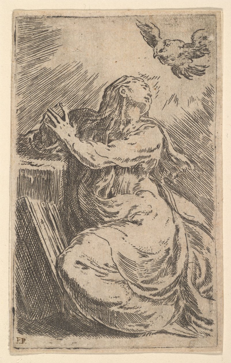 De Annunciatie door Parmigianino