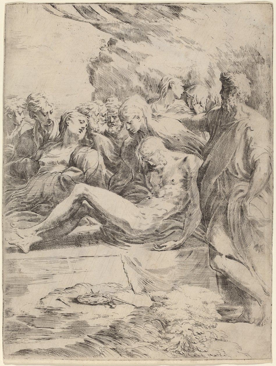 De graflegging door Parmigianino