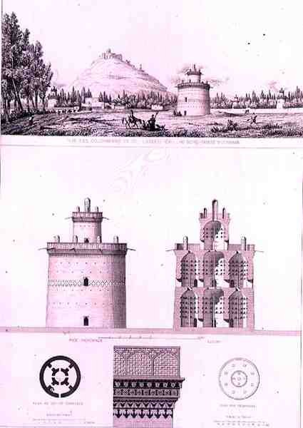 Uitzicht en Details van een Duiventil, in Isfahan, uit 