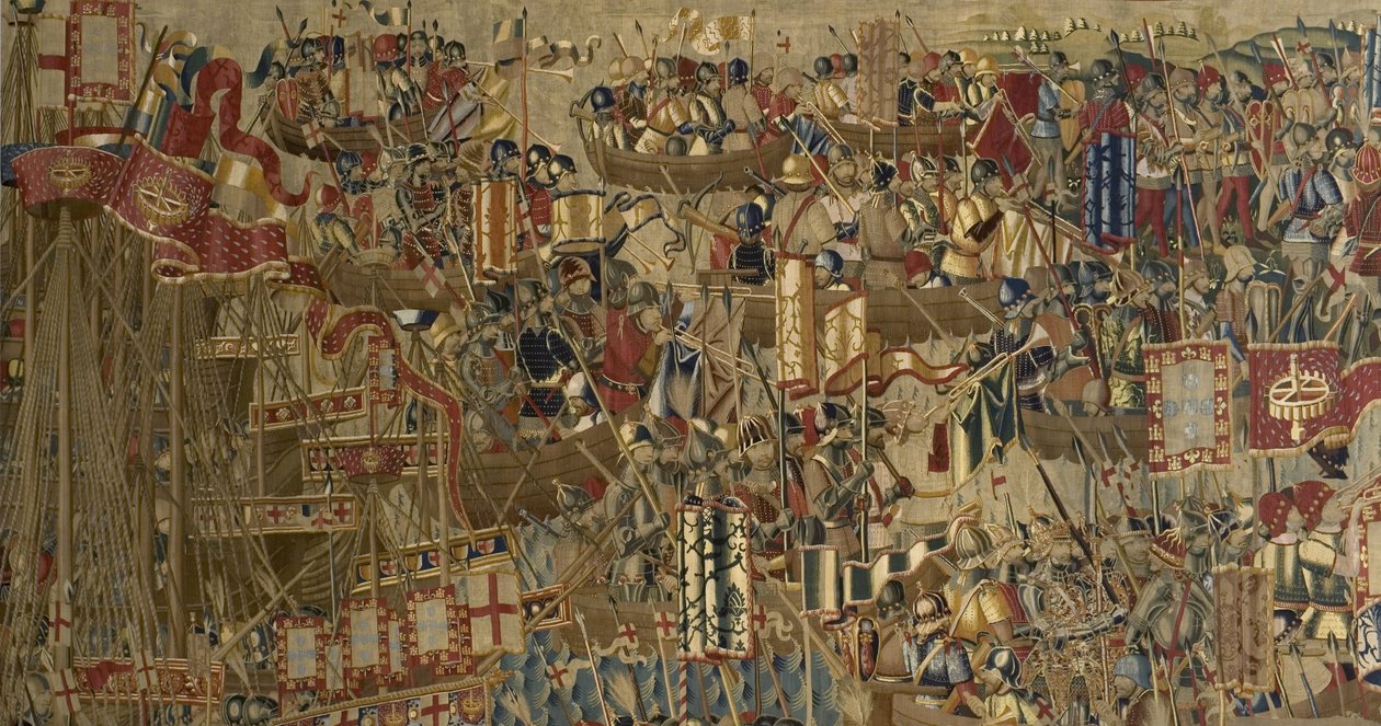 De Pastrana Wandtapijten, vervaardigd in Tournai, waarschijnlijk uit de werkplaats van Passchier Grenier, ca.1471 - 1475 (wandtapijt) door Pasquier (workshop of) Grenier