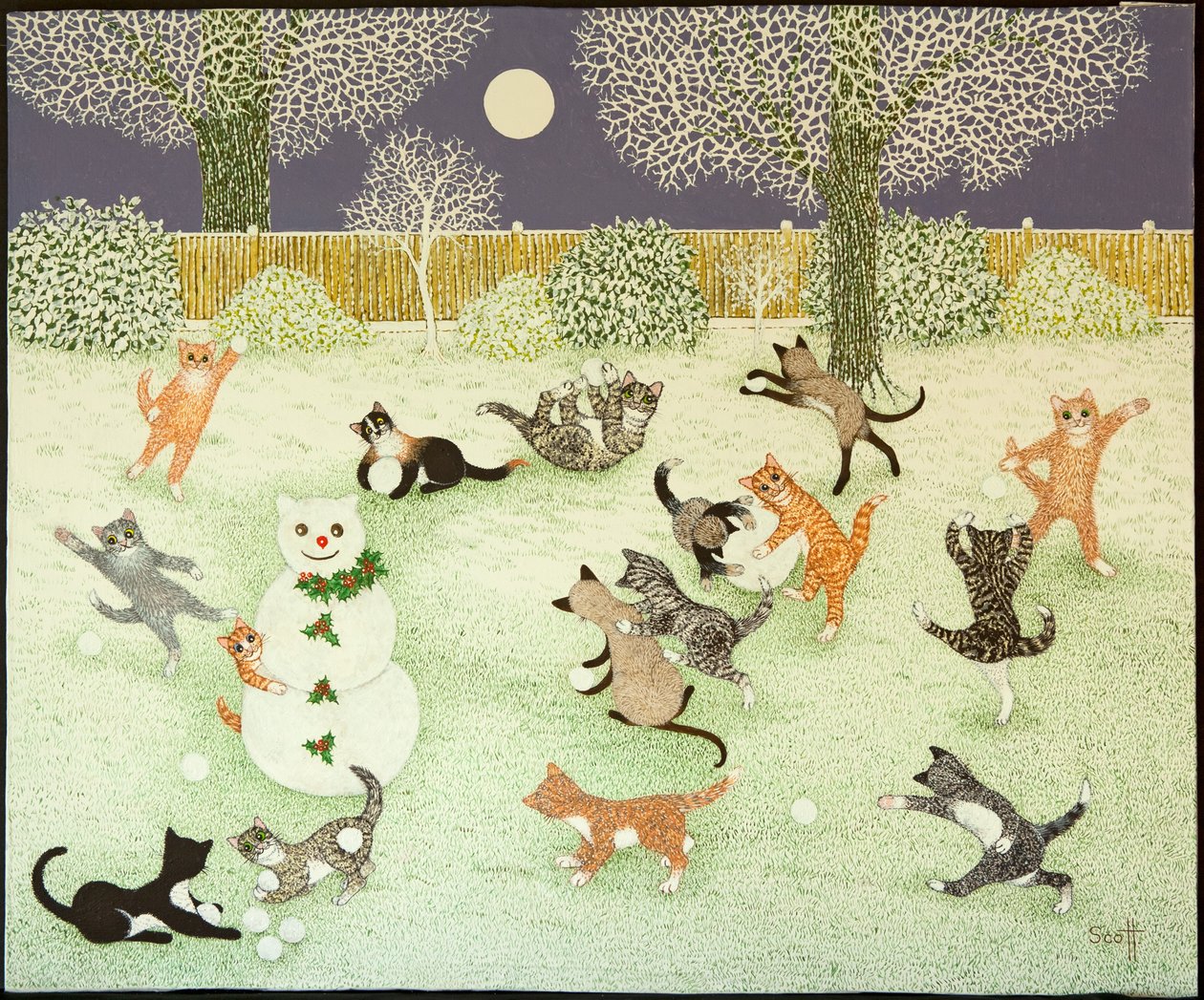 Schuurbestorming, 2011 (acryl op calico) door Pat Scott