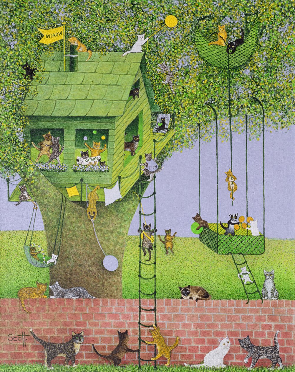 Kattenboomhut door Pat Scott