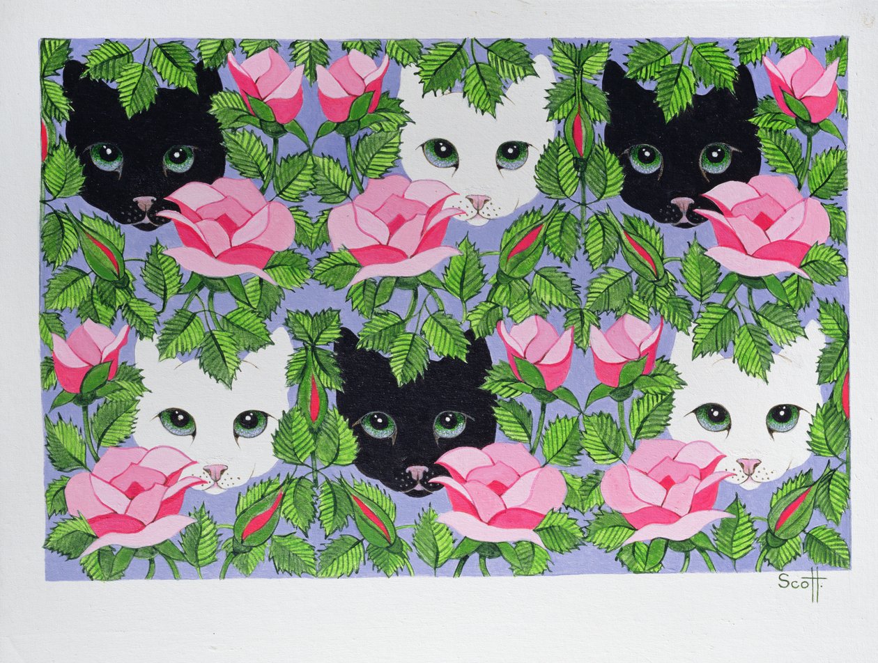 Heres Looking at You (olieverf op doek) door Pat Scott