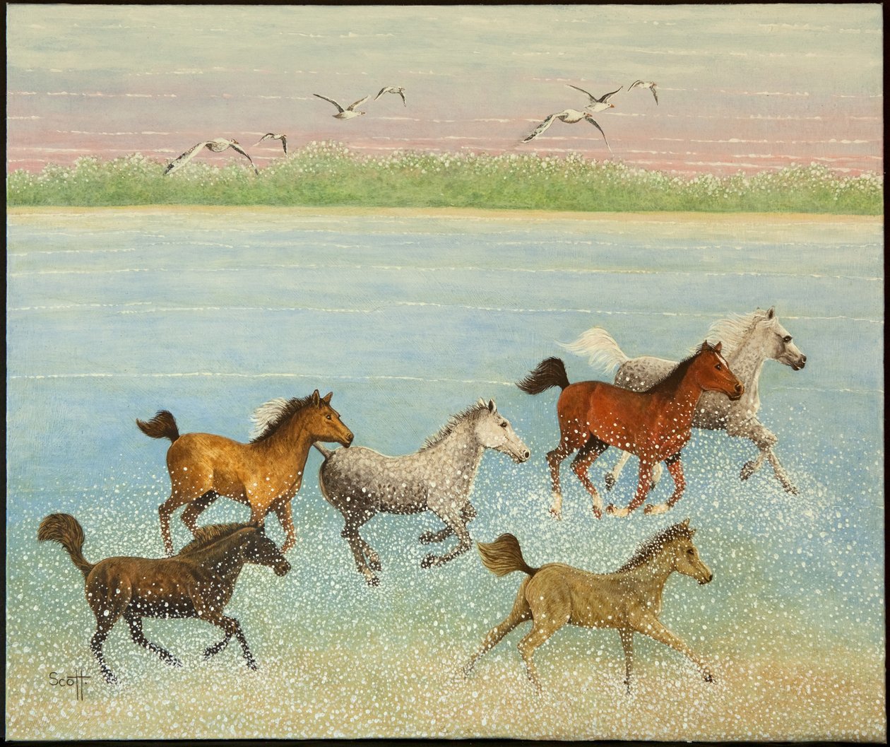 De vreugde van vrijheid, 2013 (acryl op calico) door Pat Scott