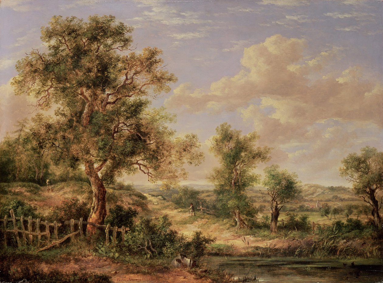 Landschap, 19e eeuw door Patrick Nasmyth