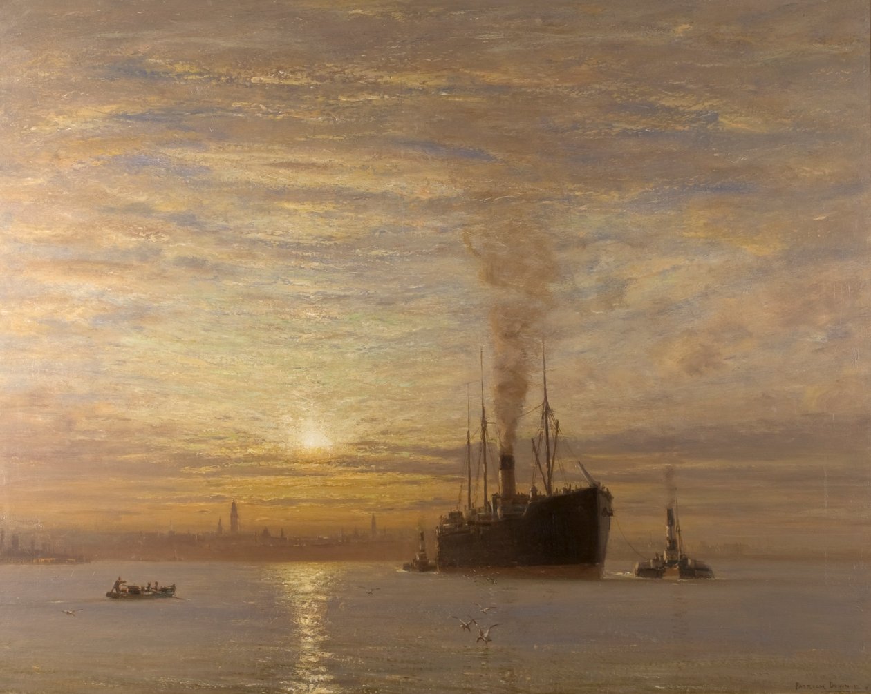 Terug naar de Clyde - Zonsondergang door Patrick Downie