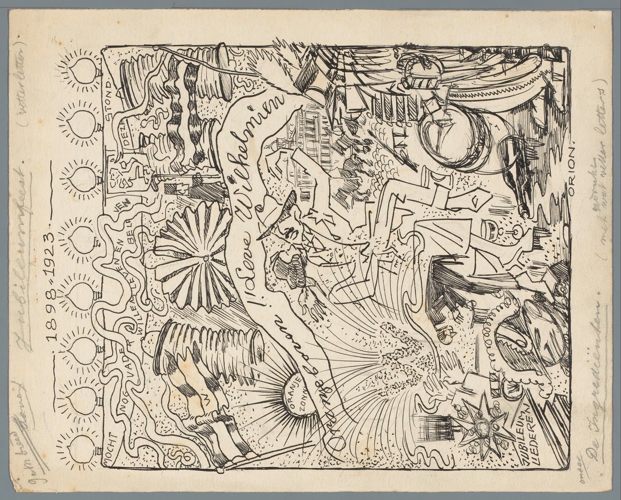 25-jarig regeringsjubileum Wilhelmina door Patricq Kroon (signed by artist)
