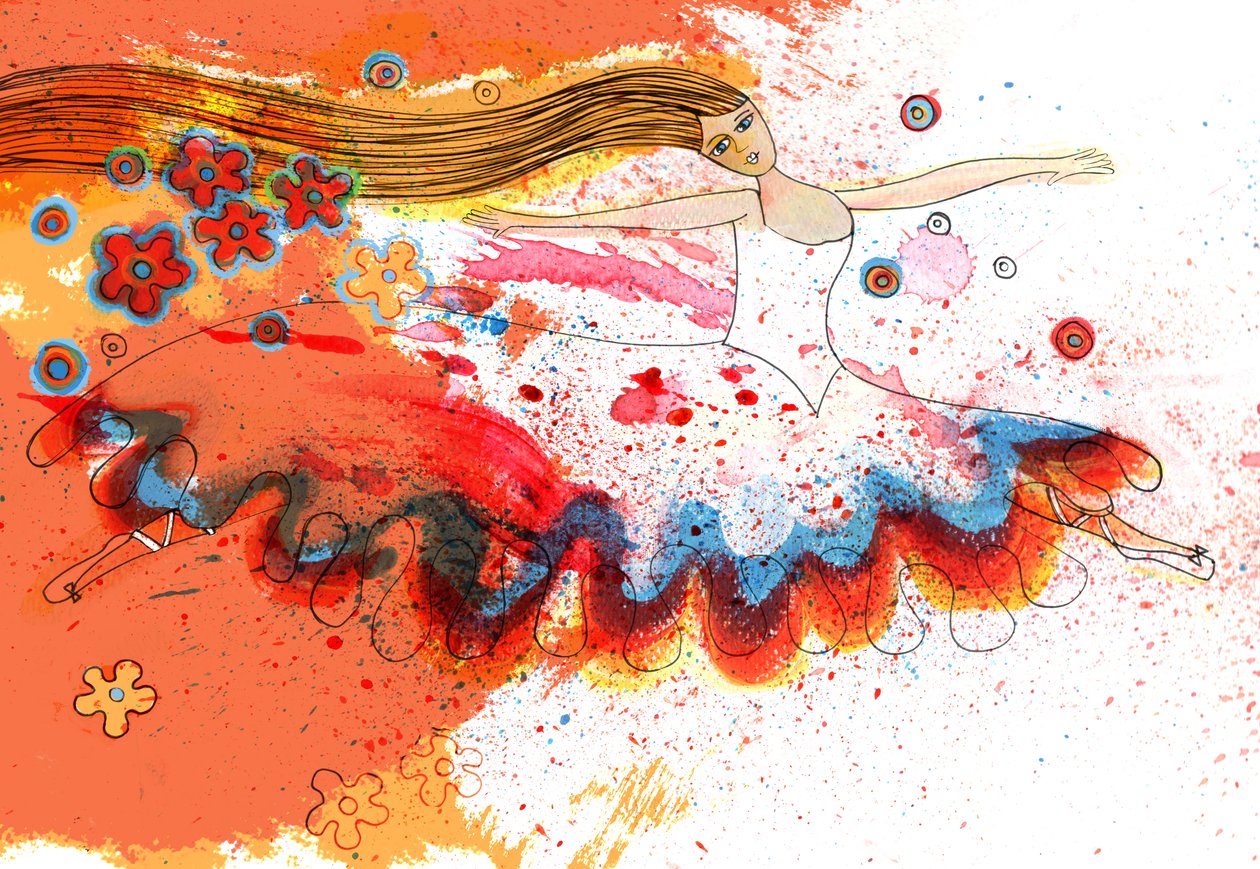 Ballerina, 2025 (Acryl; digitaal) door Patrizia La Porta