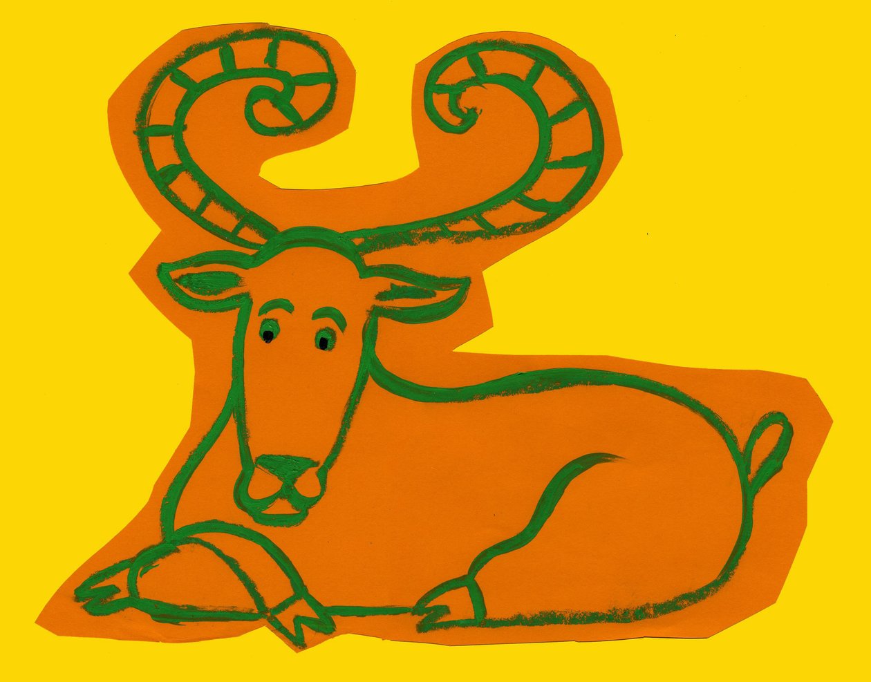 Horoscoop: het teken van de ram. Illustratie door P. La Porta. door Patrizia La Porta