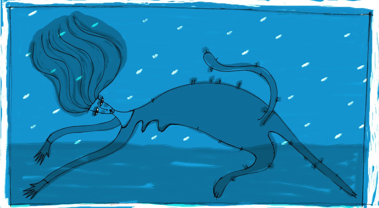Strega del Tchesal: Heks die in een Kat verandert om Mannen te Bespioneren door Patrizia La Porta