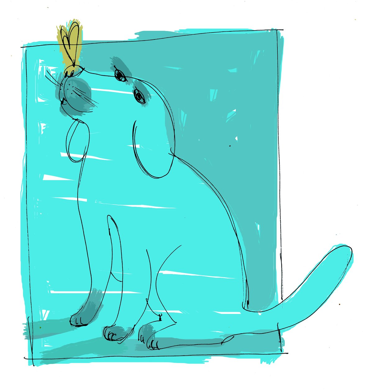 hond, 2000 (Digitaal) door Patrizia La Porta