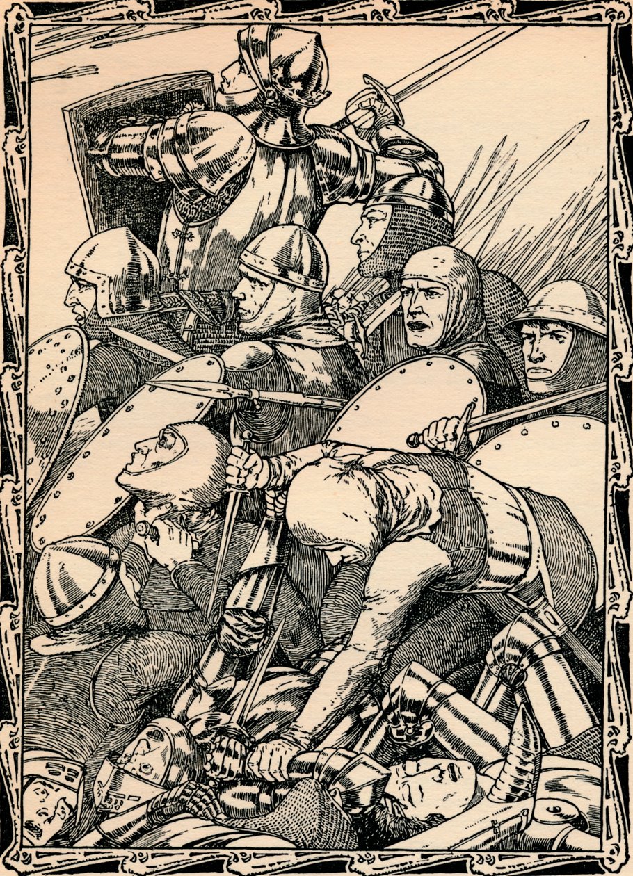 Bij de Slag bij Agincourt, 1902 door Patten Wilson