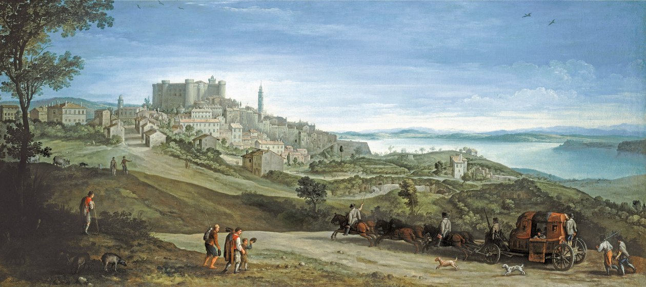 Uitzicht op Bracciano door Paul Brill