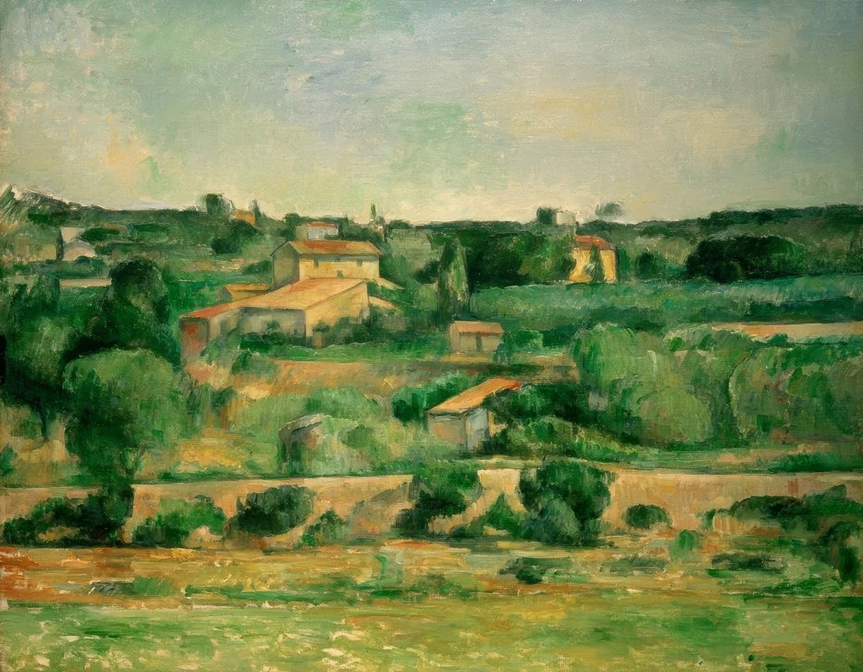 In de vlakte van Bellevue door Paul Cézanne