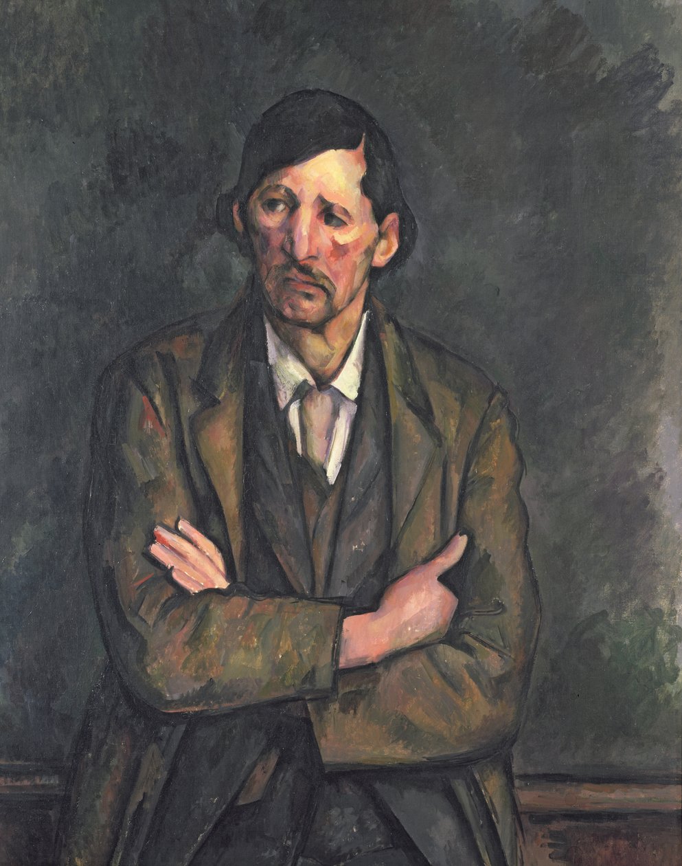 Man met gekruiste armen, c.1899 door Paul Cézanne