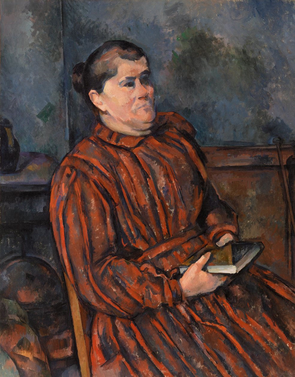 Portret van een vrouw door Paul Cézanne