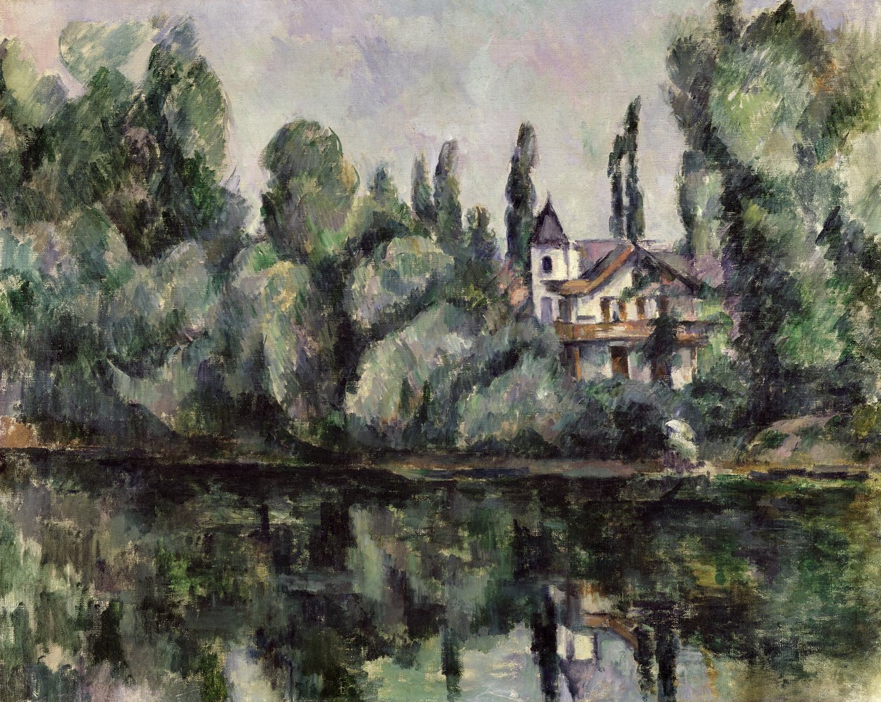 De oevers van de Marne, 1888 door Paul Cézanne