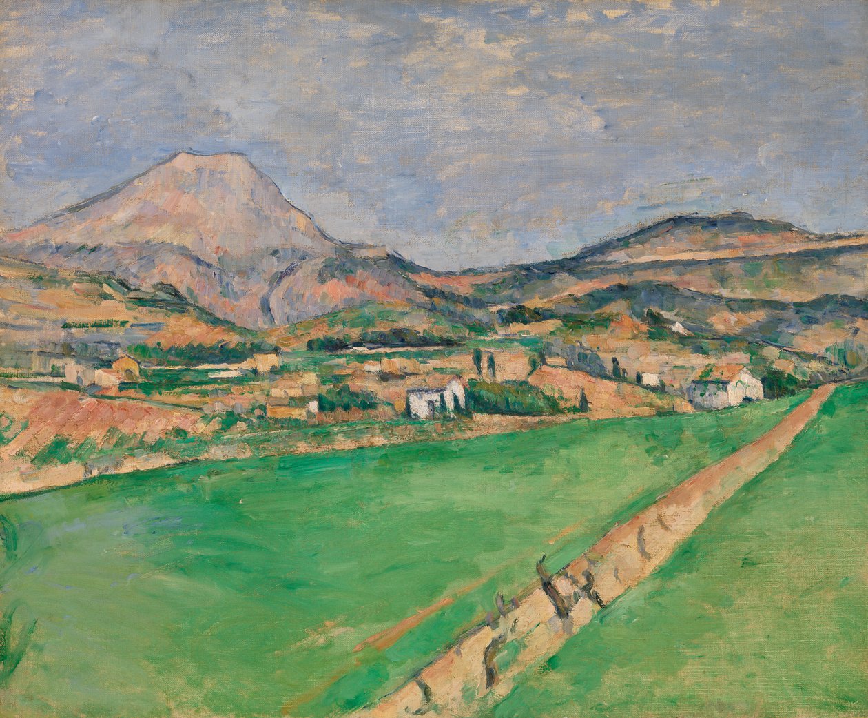 Naar Monte Sainte-Victoire door Paul Cézanne
