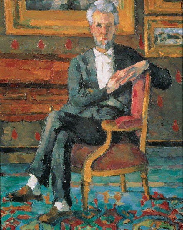 Victor Chocquet Zittend door Paul Cézanne