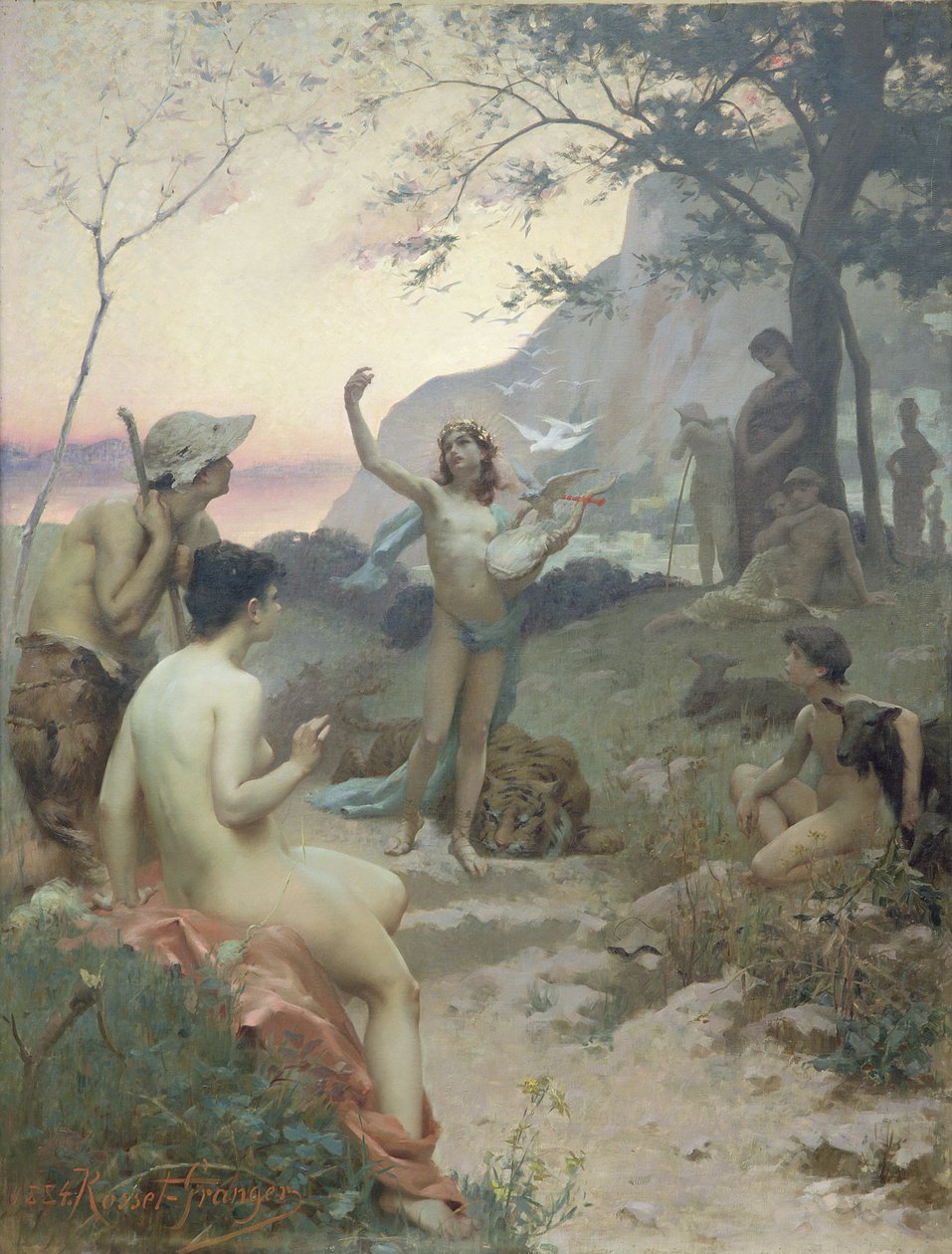 Orpheus, 1884 door Paul Edouard Rosset-Granger