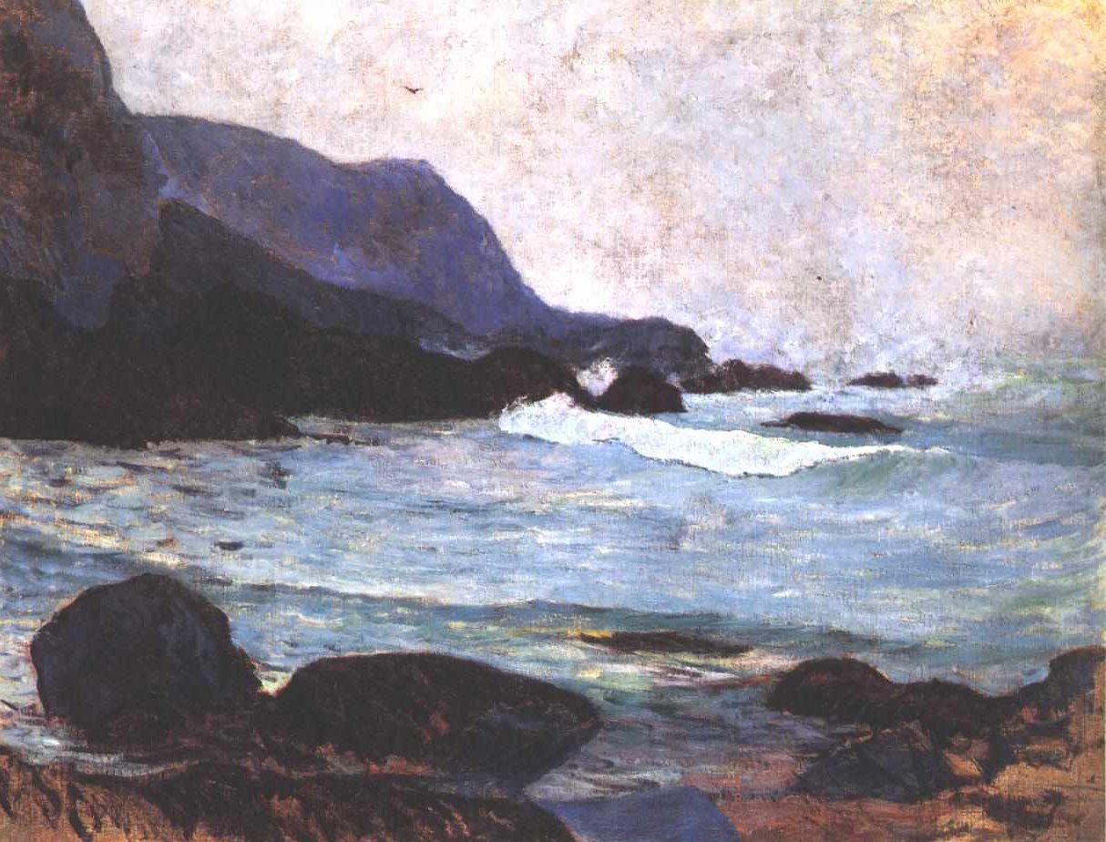 De Kust bij Bellangenay door Paul Gauguin