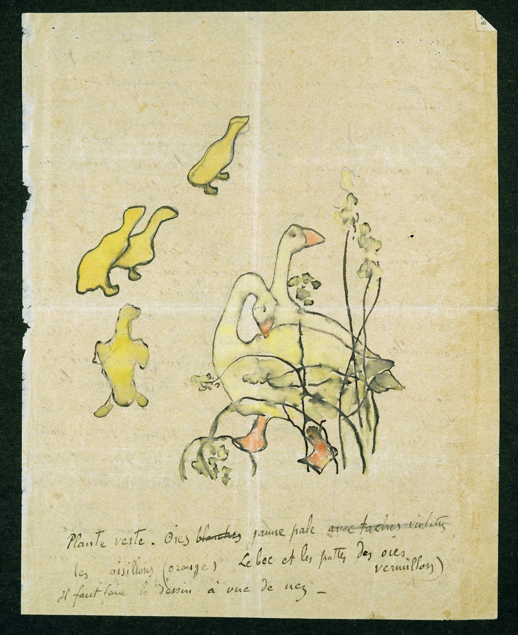 Ganzen en Kuikens door Paul Gauguin