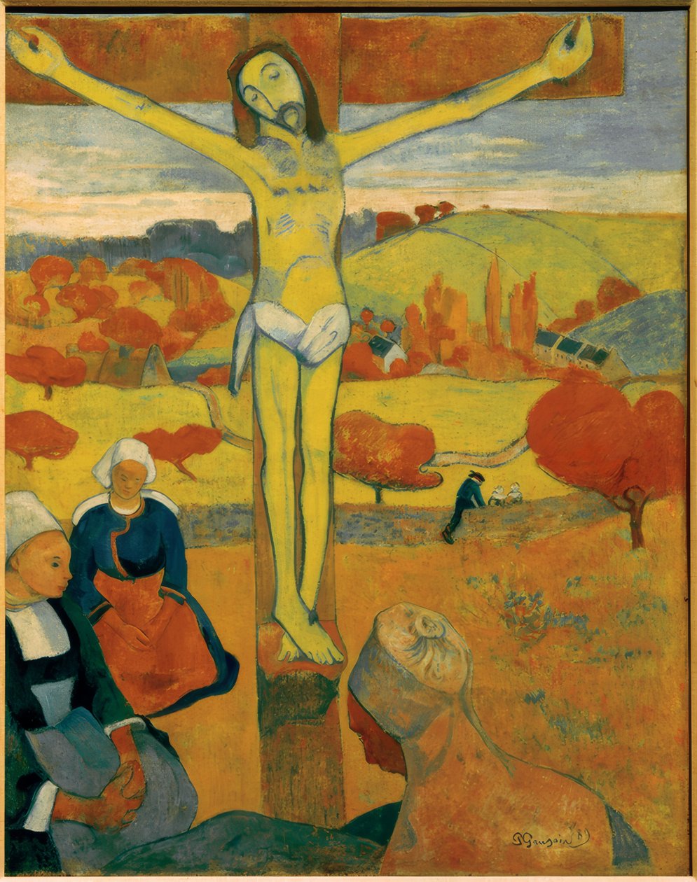 Gekruisigde Christus of De gele Christus door Paul Gauguin