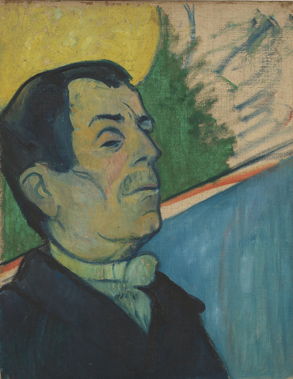 Portret van een man met een lavallière door Paul Gauguin