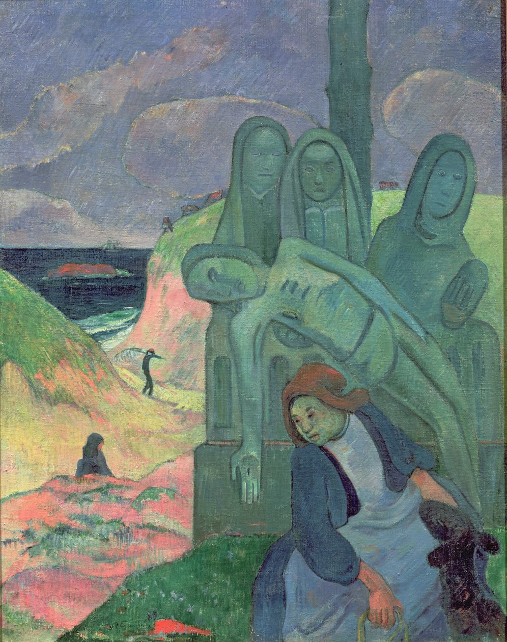 De Groene Christus (Bretonse Calvarie) 1889 door Paul Gauguin