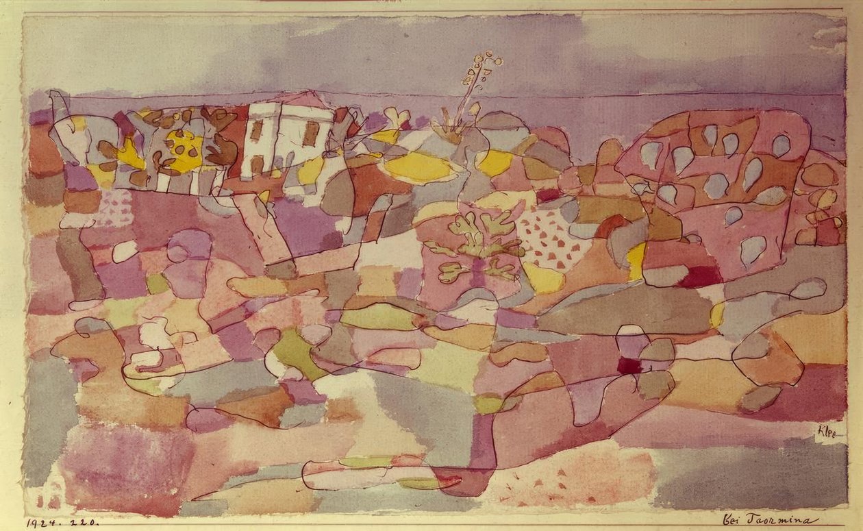 Bij Taormina door Paul Klee