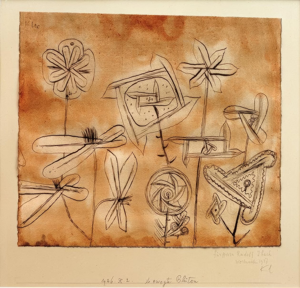 Bewegende Bloesems door Paul Klee