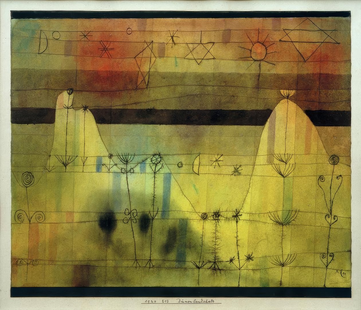 Duinlandschap door Paul Klee