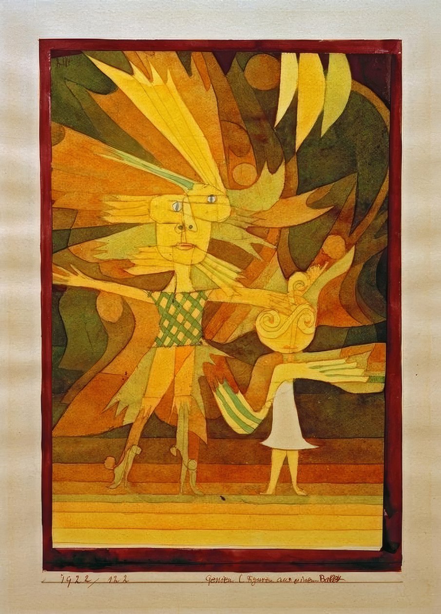 Genieën (figuren uit een ballet) door Paul Klee